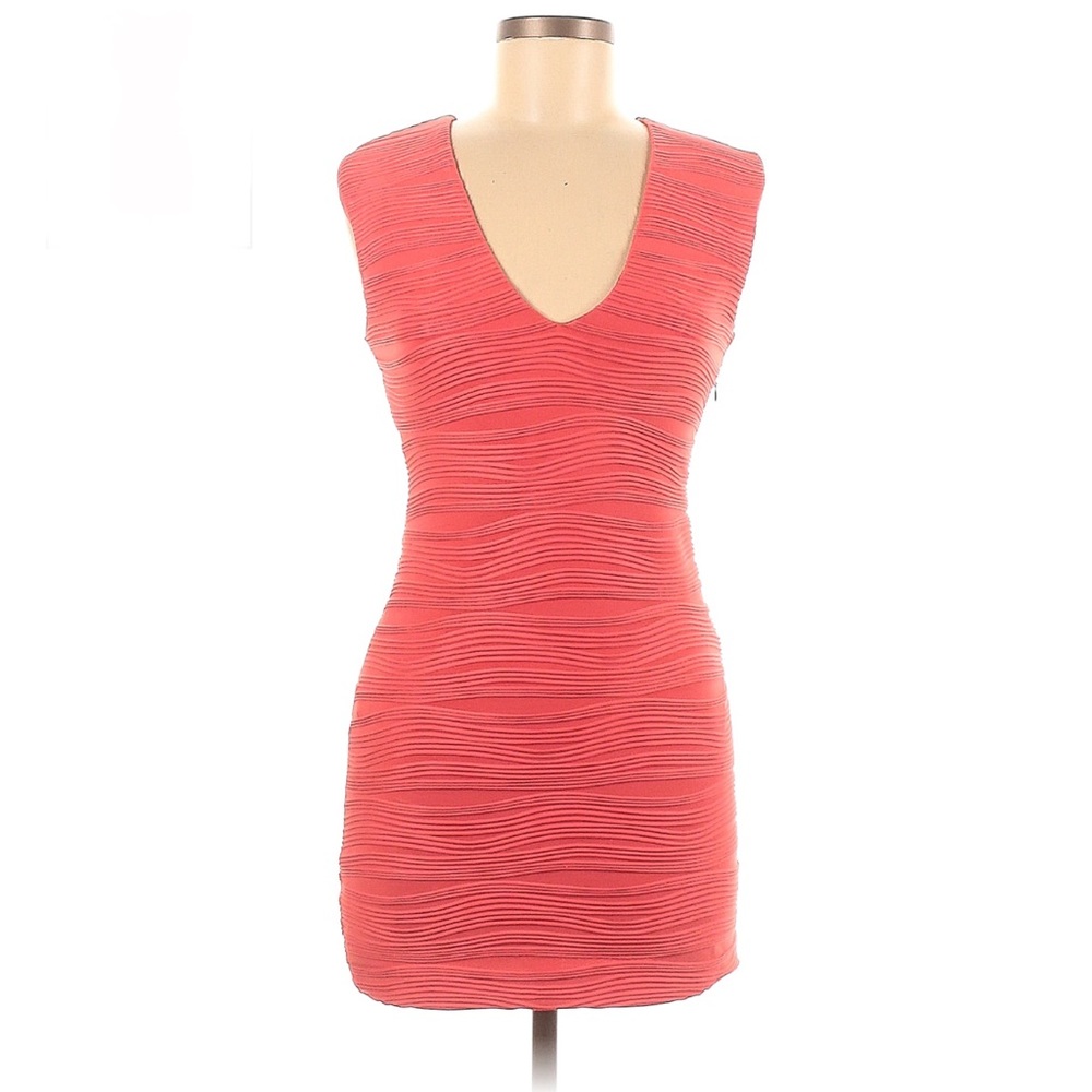 Pink cocktail dress - slimming and flattering.